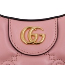 Gucci GG Matelassé Mini Bag In Pink Leather 739736
