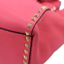 Valentino Garavani Vitello Small Rockstud Double Handle Tote Fuxia
