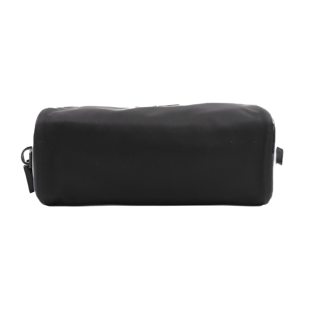 Prada Re-Nylon in Black Saffiano leather pouch