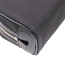Prada Re-Nylon in Black Saffiano leather pouch