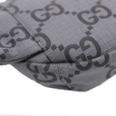 Gucci Maxi GG Logo Gray/Black Nylon Belt Bag 767934