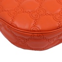 Gucci GG Matelassé Mini Bag In Orange Leather 739736