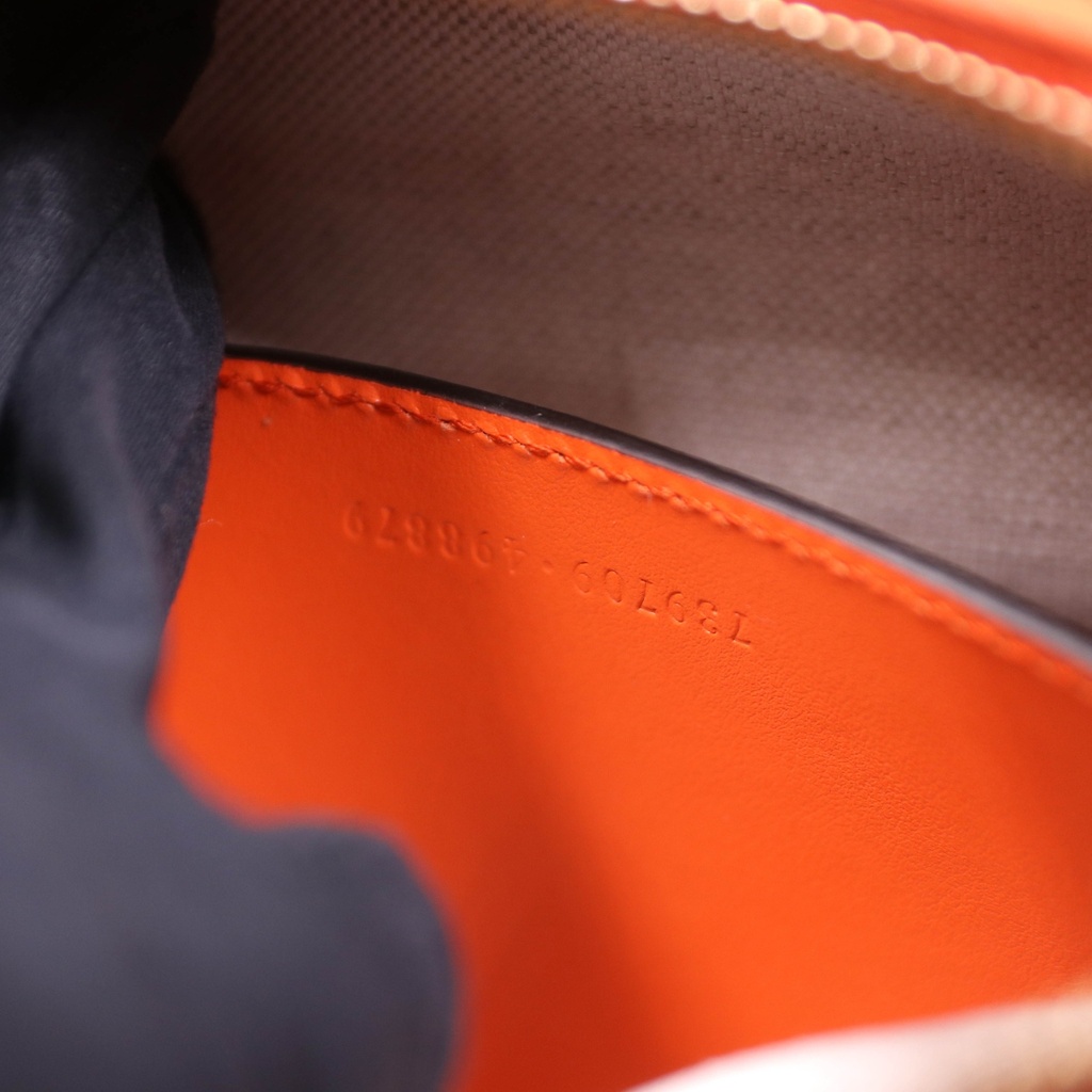 Gucci GG Matelassé Mini Bag In Orange Leather 739736