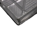 Christian Dior Metallic Patent Micro-Cannage Diorama Wallet on Chain Silver