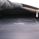 Christian Dior Metallic Patent Micro-Cannage Diorama Wallet on Chain Silver