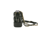 Chanel Gabrielle Small Hobo Bag White&Black Tweed and Leather