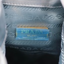 Prada Satin Wish Pouch in Baby Blue Nylon