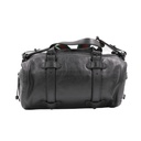 Gucci Black Leather Duffle Bag with Web Strap 725701