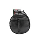 Gucci Black Leather Duffle Bag with Web Strap 725701