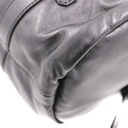 Gucci Black Leather Duffle Bag with Web Strap 725701