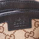 Gucci Black Leather Duffle Bag with Web Strap 725701