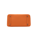 Hermes Birkin 30 Orange Togo Leather Silver Hardware Lock&Key 2024