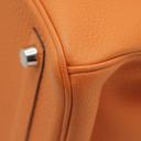 Hermes Birkin 30 Orange Togo Leather Silver Hardware Lock&Key 2024