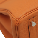 Hermes Birkin 30 Orange Togo Leather Silver Hardware Lock&Key 2024