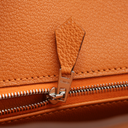 Hermes Birkin 30 Orange Togo Leather Silver Hardware Lock&Key 2024