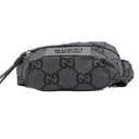 Gucci GG Logo Gray/Black Nylon Belt Bag 767934