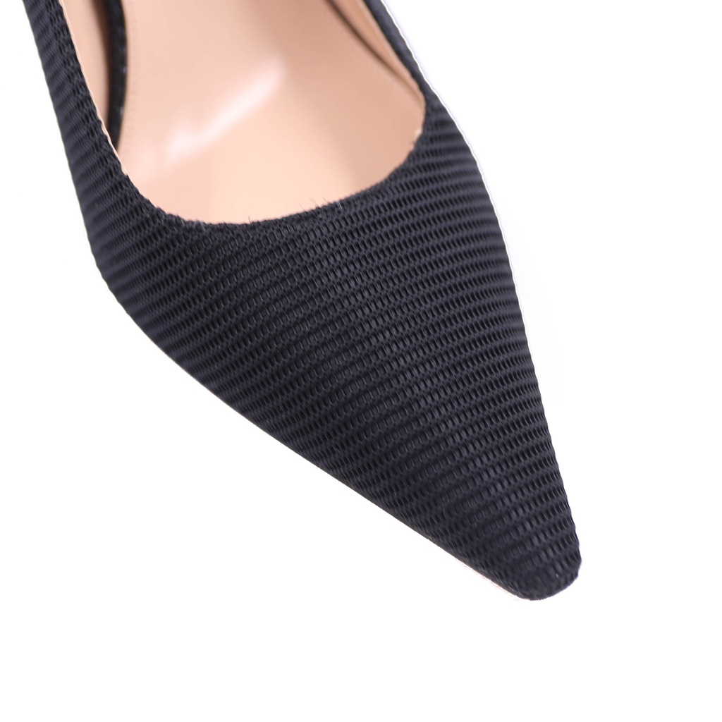 Christian Dior J'Adior Closed Pumps Black Technical Fabric Size 36 1/2
