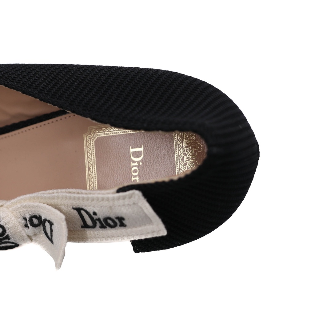 Christian Dior J'Adior Closed Pumps Black Technical Fabric Size 36 1/2