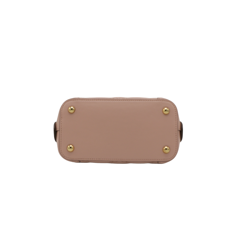Gucci GG Matelasse Leather Controller Boston Small Pink Bag 