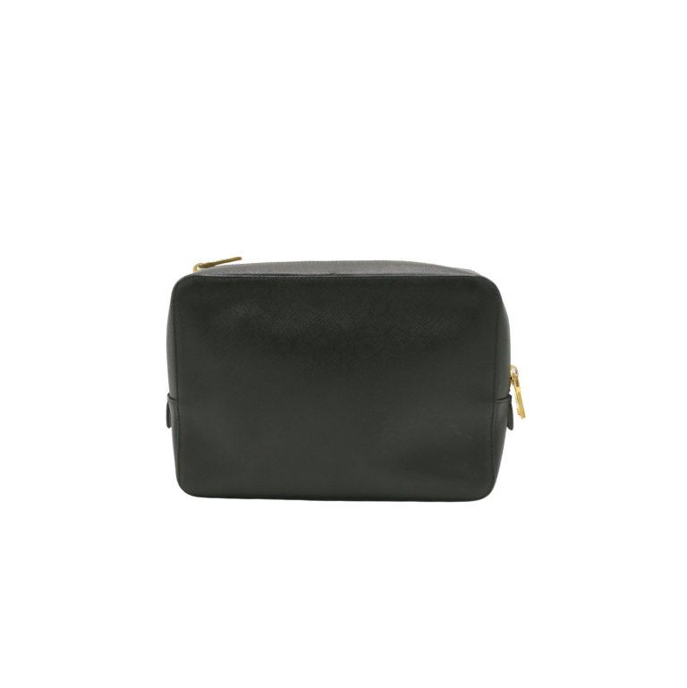 Prada Brique Black Safiano leather