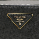 Prada Brique Black Safiano leather