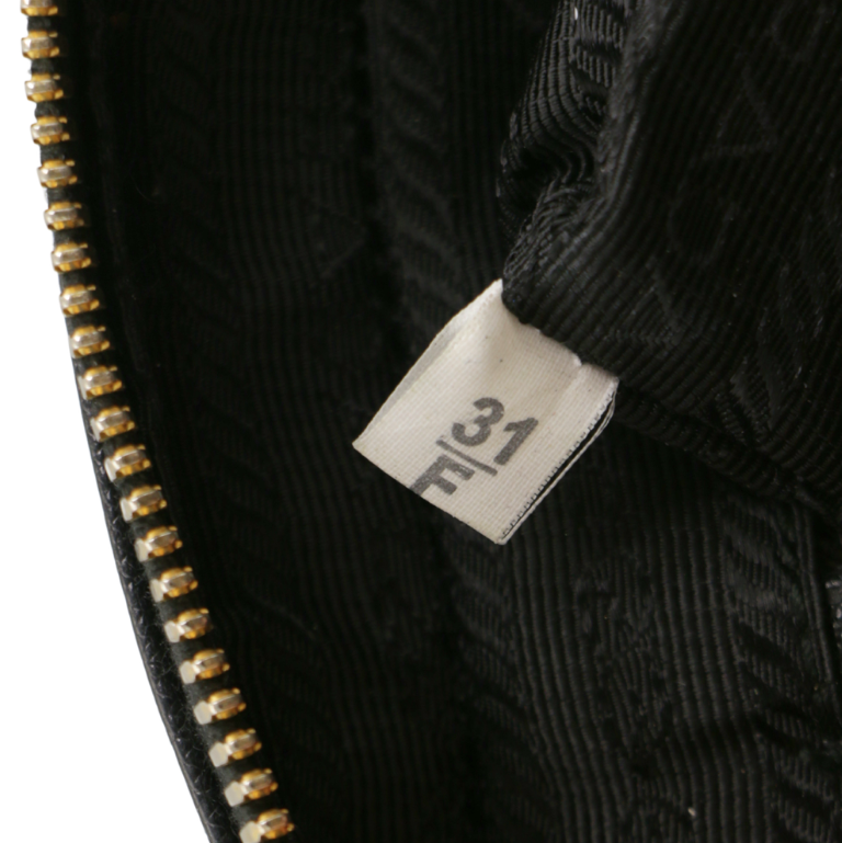 Prada Brique Black Safiano leather