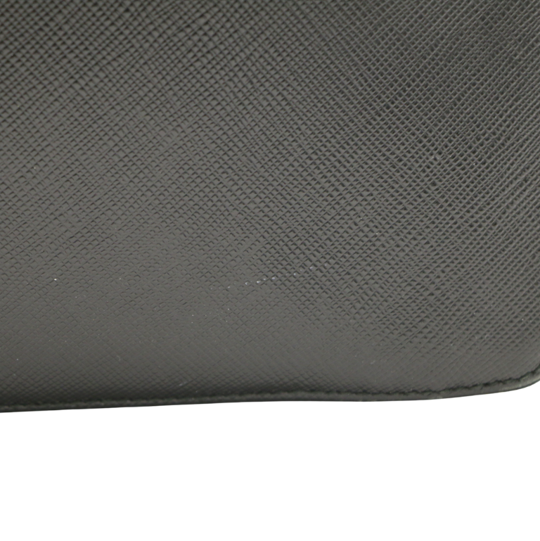 Prada Brique Black Safiano leather