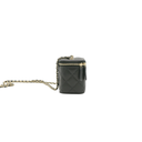 Chanel Small Vanity Case in Quilted Caviar in Black