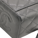 Chanel Small Vanity Case in Quilted Caviar in Black
