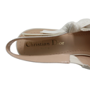 Christian Dior J'Adior Slingback Pump Sandal White Resin Pearls Size 36
