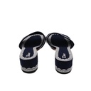 Christian Dior Dway Heeled Slide Blue and White In Size 36