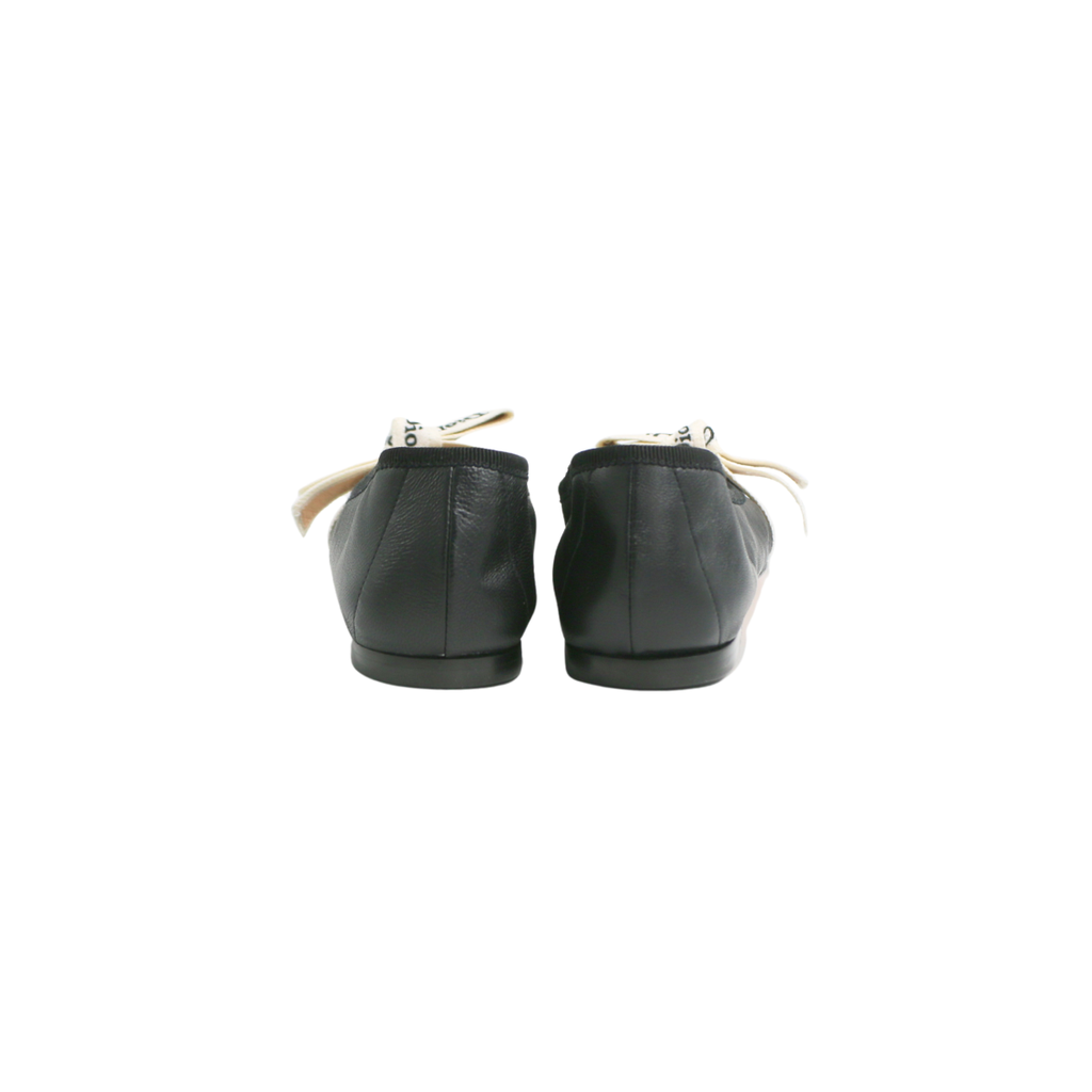 Christian Dior J'Adior Ballet Flats Black Size 37 1/2