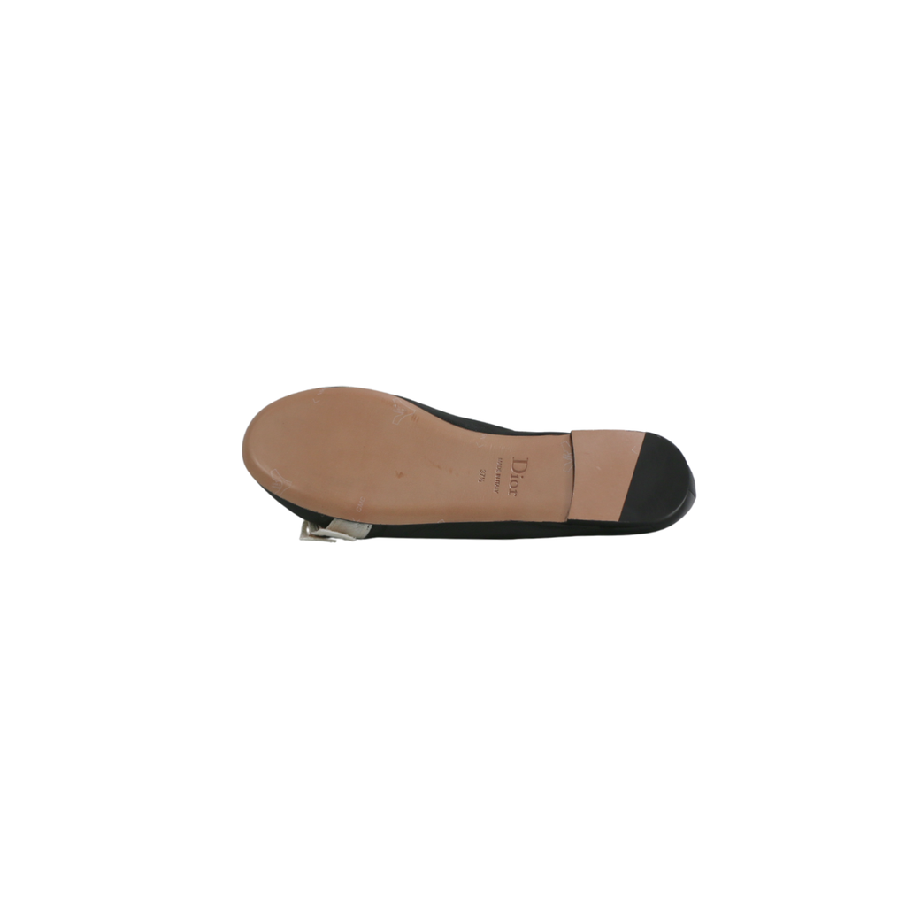 Christian Dior J'Adior Ballet Flats Black Size 37 1/2