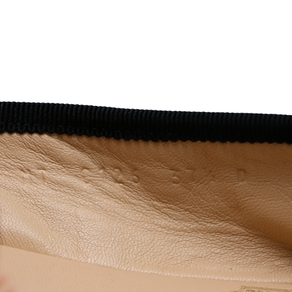 Christian Dior J'Adior Ballet Flats Black Size 37 1/2