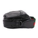 Gucci Double G Leather Messenger Bag Black 725696