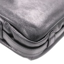 Gucci Double G Leather Messenger Bag Black 725696