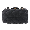 Chanel Velvet Quilted Mini Top Handle in Black