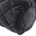 Chanel Velvet Quilted Mini Top Handle in Black