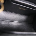 Chanel Velvet Quilted Mini Top Handle in Black