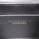 Chanel Velvet Quilted Mini Top Handle in Black