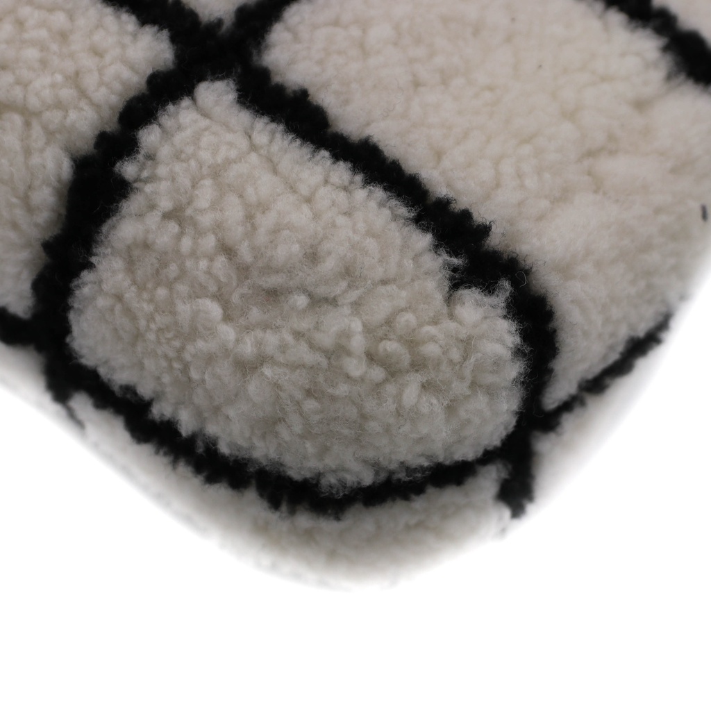 Chanel Classic Flap Shearling in Black&White
