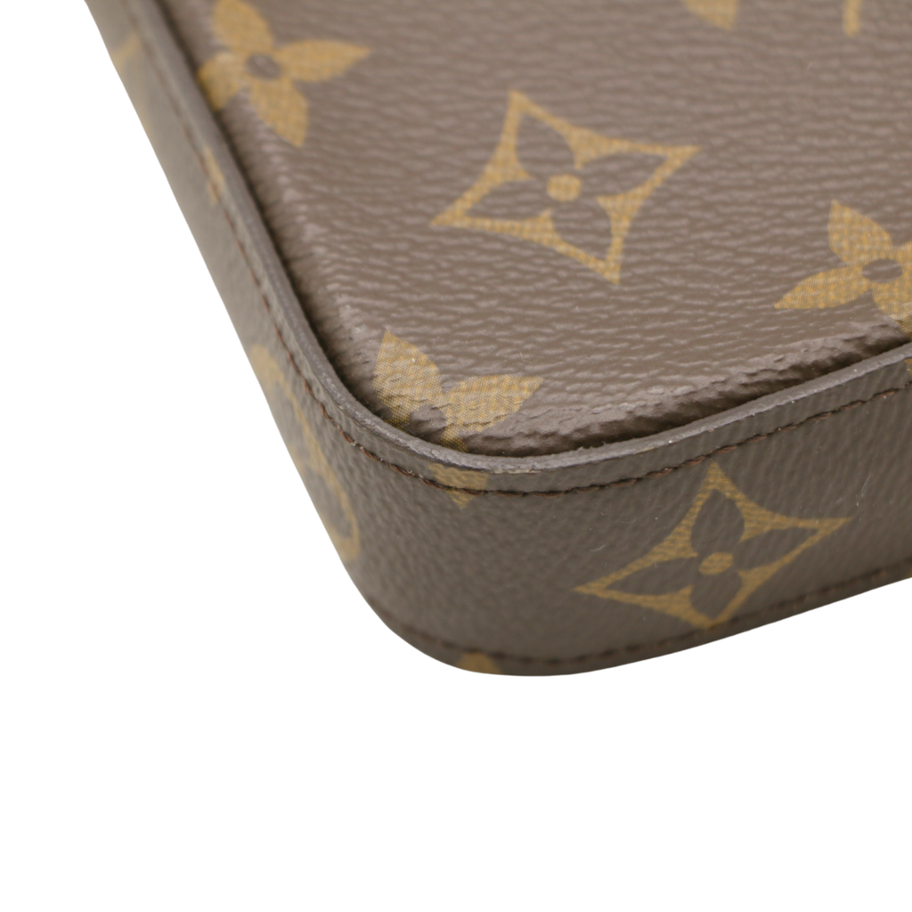 Louis Vuitton Monogram Pochette Felicie Chain Wallet Fuchsia