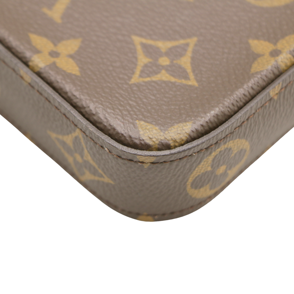 Louis Vuitton Monogram Pochette Felicie Chain Wallet Fuchsia