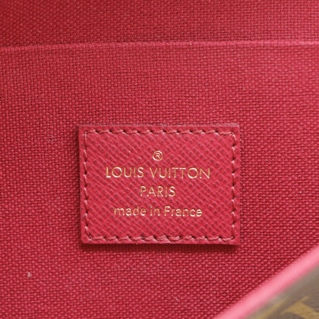 Louis Vuitton Monogram Pochette Felicie Chain Wallet Fuchsia