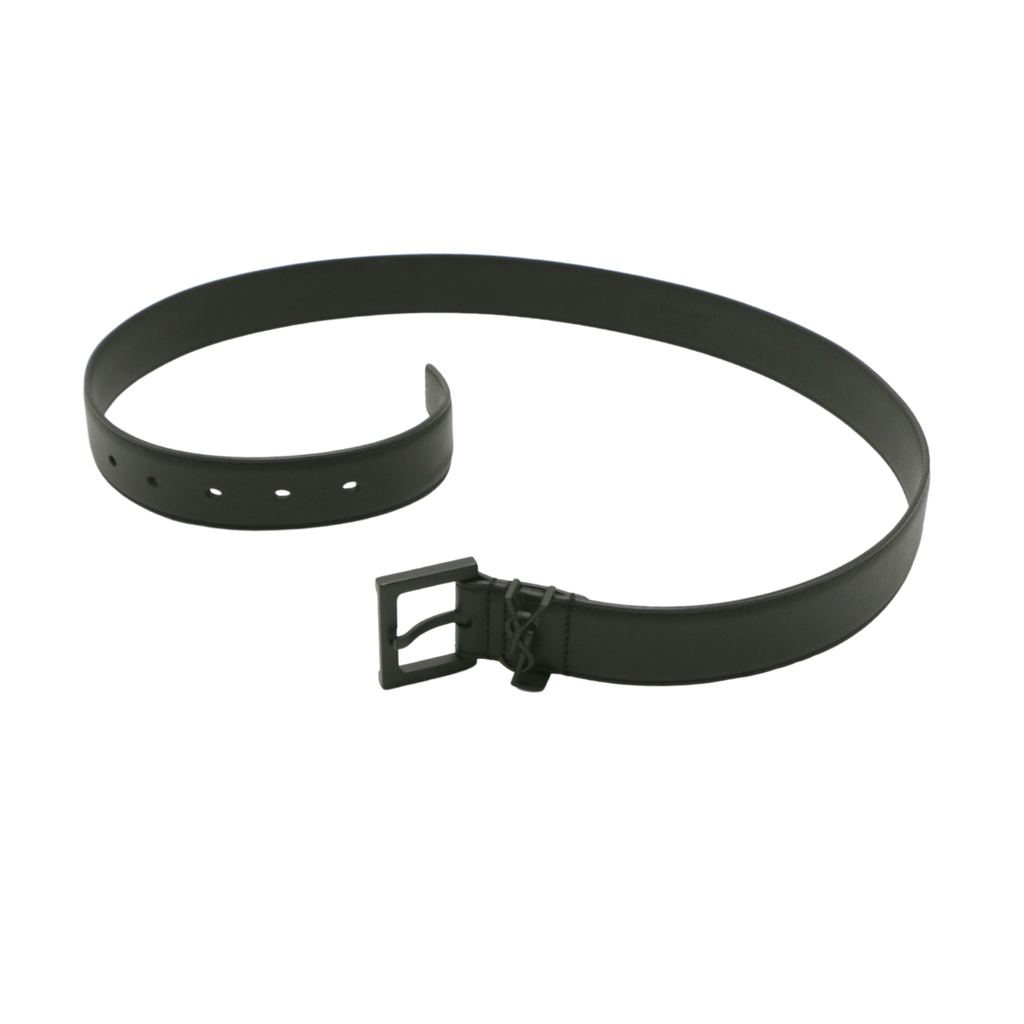 Yves Saint Laurent Cassandre belt in smooth leather Size 85