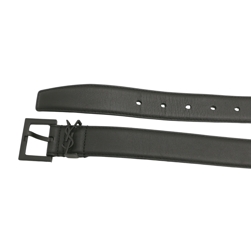 Yves Saint Laurent Cassandre belt in smooth leather Size 85