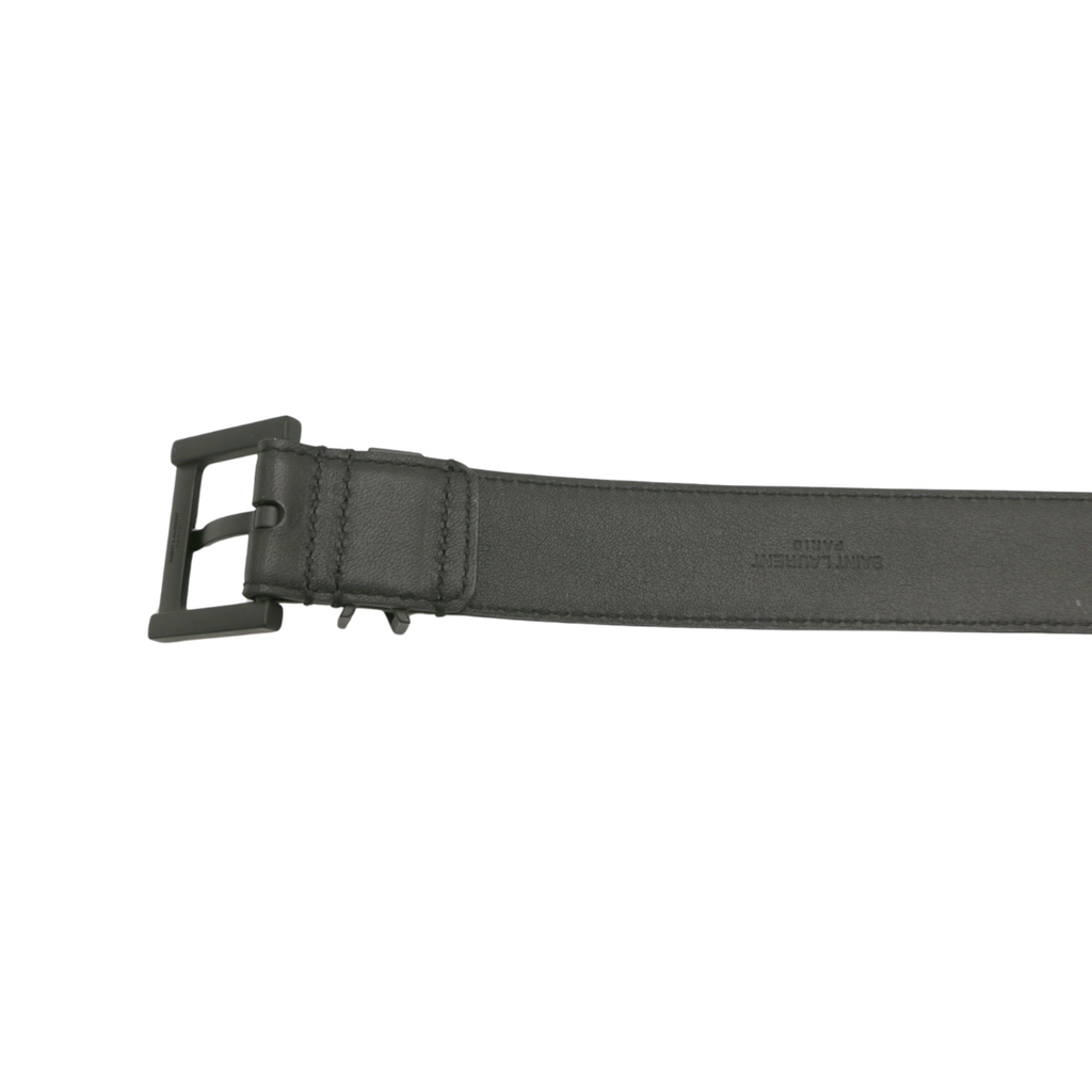 Yves Saint Laurent Cassandre belt in smooth leather Size 85