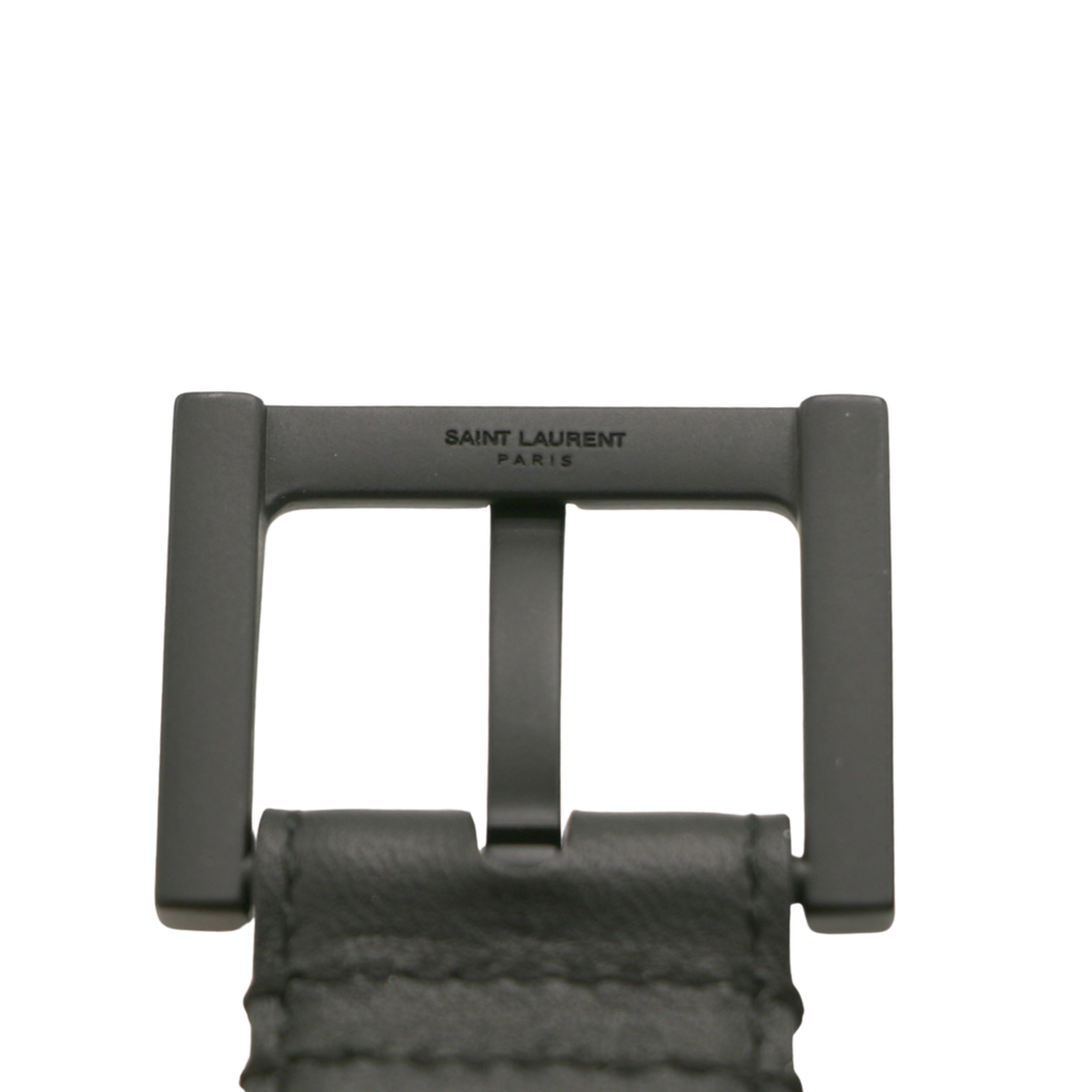 Yves Saint Laurent Cassandre belt in smooth leather Size 85