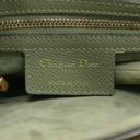 Christian Dior Grained Calfskin Saddle Bag Green