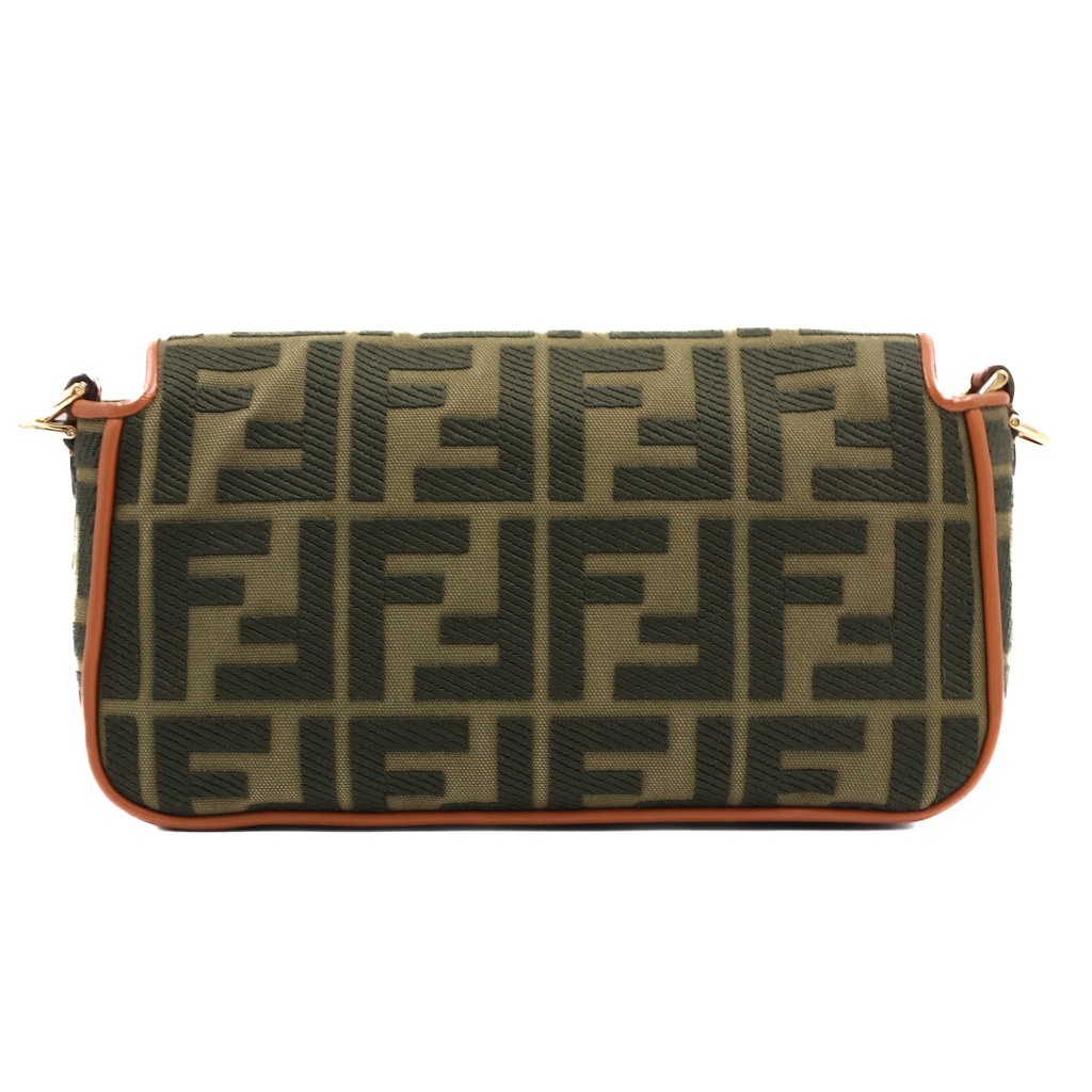 Fendi Zucca canvas Baguette shoulder bag